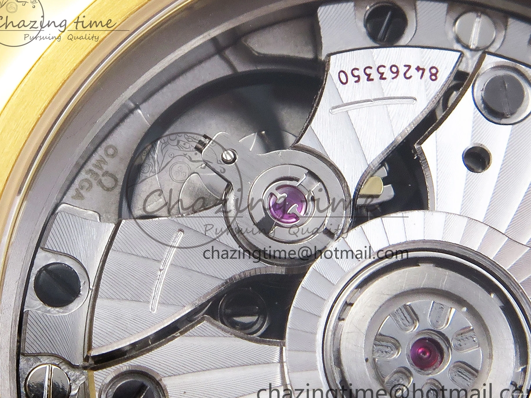 0124 WeatherProof De Ville Power Reserve YG MKF 1:1 Best Edition Black Dial on Black Leather Strap A 7758